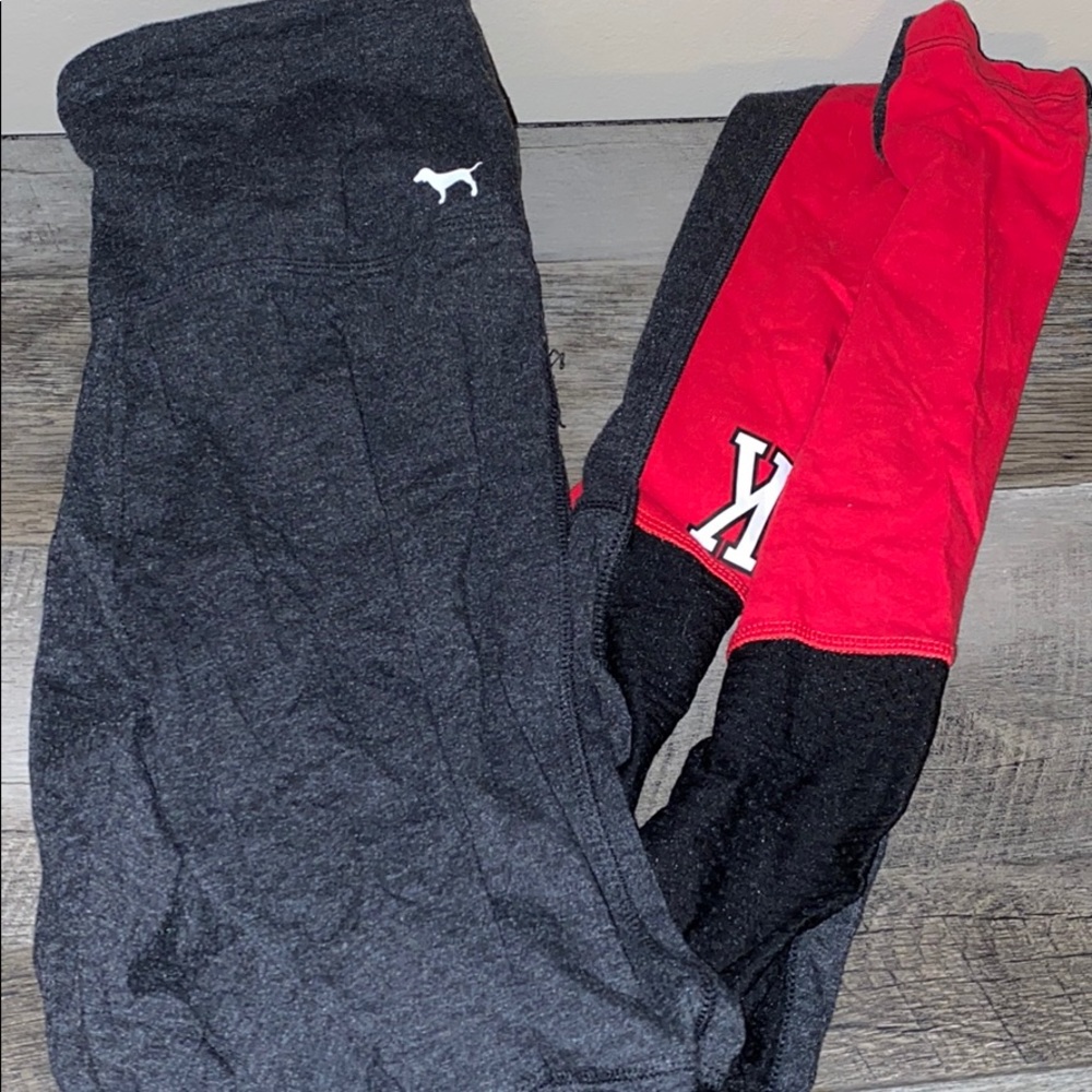 Victoria’s Secret PINK red design leggings
